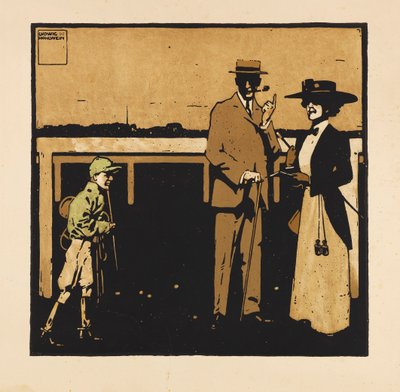 De la cartera Turf. Doce imágenes de carreras de caballos, 1909 de Ludwig Hohlwein