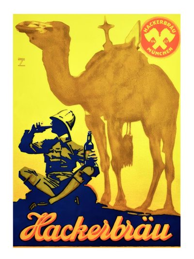Cerveza Hackerbräu de Ludwig Hohlwein