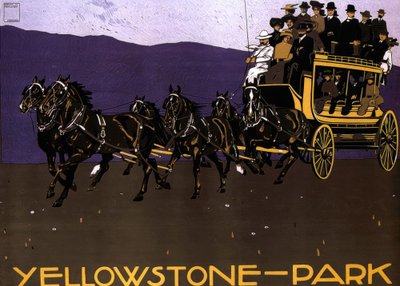Parque Yellowstone de Ludwig Hohlwein