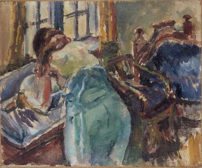 Mujer refrescarse de Ludvik Peter Karsten
