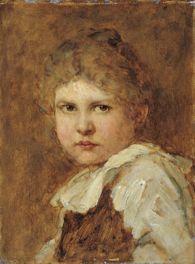 cabeza de niña de Ludwig Knaus