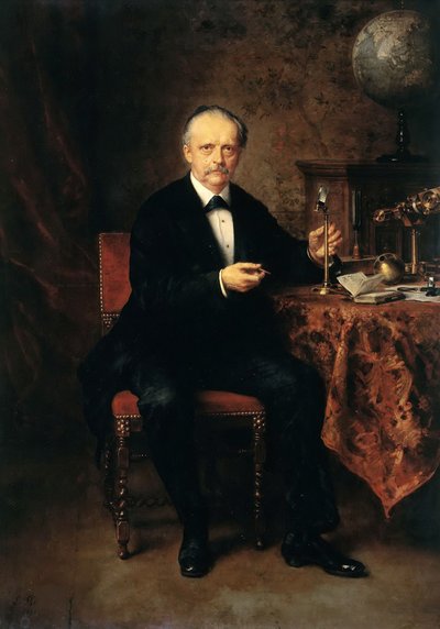 Retrato de Hermann Ludwig Ferdinand von Helmholtz 1821-1894, 1881 de Ludwig Knaus
