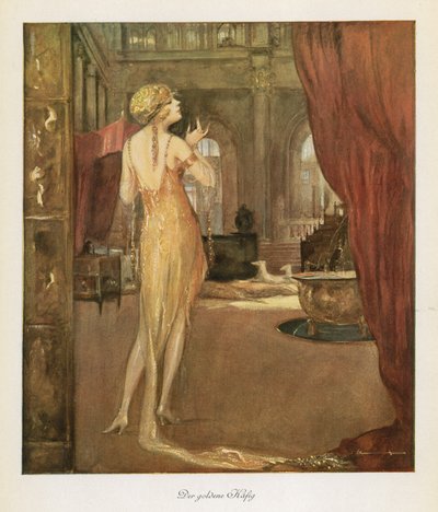 La jaula de oro (litografía en color) de Ludwig Lutz Ehrenberger