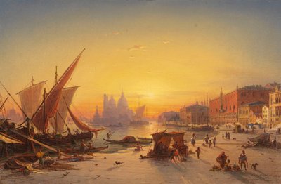 Venecia con luz de atardecer de Ludwig Mecklenburg