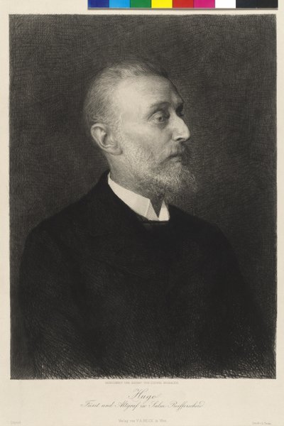 Archiduque de Austria Hugo príncipe y Altgraf del salmón Reifferscheid de Ludwig Michalek