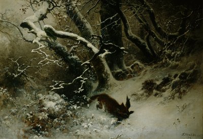 Paisaje de invierno de Ludwig Munthe