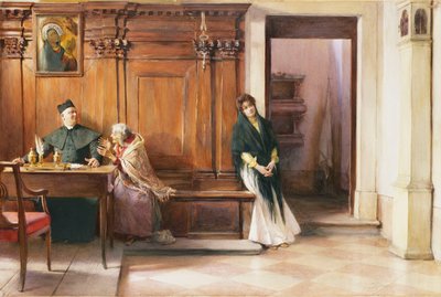 Una intervención clerical, 1897 de Ludwig Passini