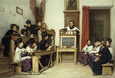 La clase de latín, 1869 de Ludwig Passini