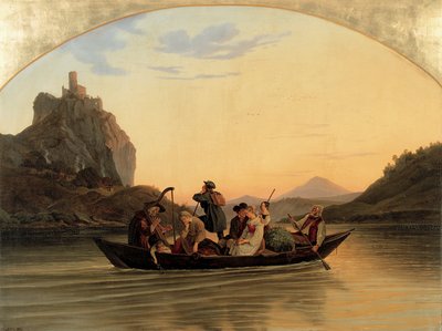 Cruce de Schreckenstein de Ludwig Richter