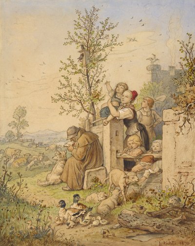 Ha llegado la primavera de Ludwig Richter