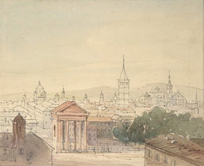 Vista de Milán de Ludwig Richter