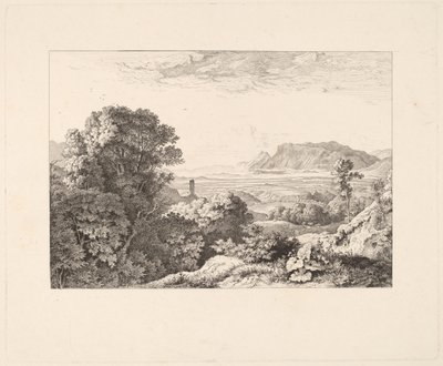 Vista del Castillo de Olevano de Ludwig Richter