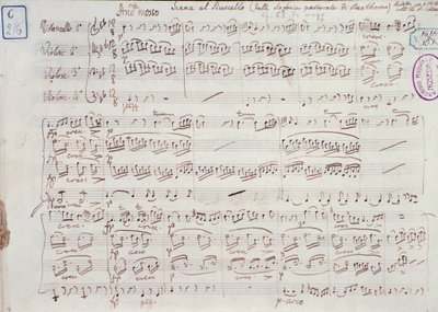 Página de la partitura de la Sinfonía n.º 6 en Fa mayor, opus 68, de Ludwig van Beethoven de Ludwig van Beethoven