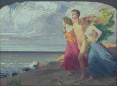 Tormenta de primavera de Ludwig von Hofmann