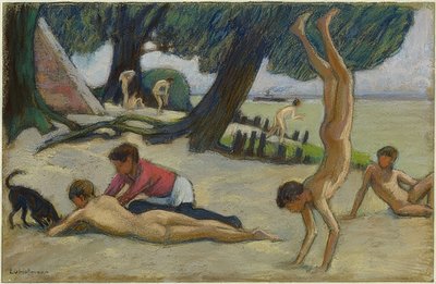 Niños en la playa de Ludwig von Hofmann