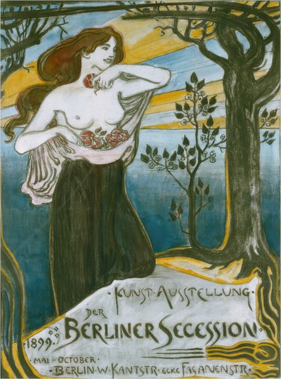 L. v. Hofmann, cartel de la Secesión de Berlín de Ludwig von Hofmann