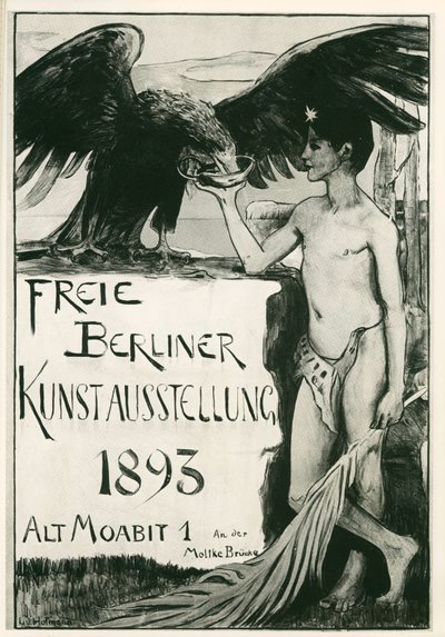 Ludwig von Hofmann: Exposición libre de arte de Berlín ... (litografía) de Ludwig von Hofmann