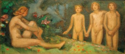 Supraporte – Estudio de Ludwig von Hofmann