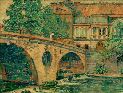 Puente del castillo de Weimar de Ludwig von Hofmann