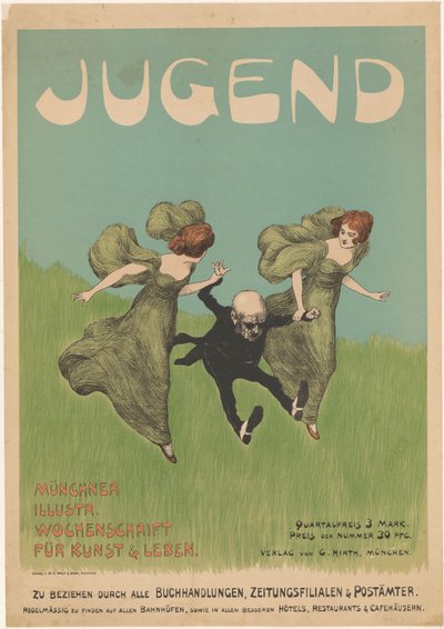 Cartel para la revista Jugend de Ludwig von Zumbusch