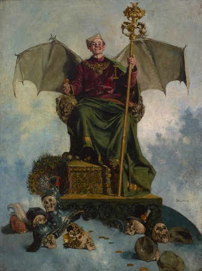 Alegoría de Satán (Señor del Mundo), c.1900 (óleo sobre lienzo) de Ludwik Stasiak