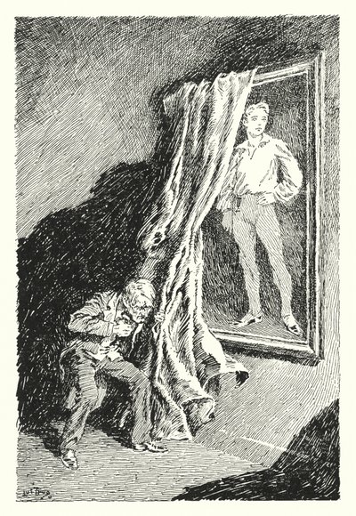 Ilustración para El retrato de Dorian Gray de Oscar Wilde de Lui Trugo