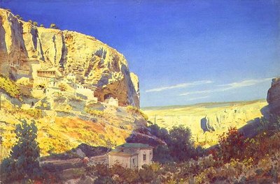 El monasterio de la Asunción de la Virgen cerca de Bakhchisaray de Luigi Premazzi