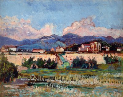 Casas y jardines en Ardenza, por Ulvi Liegi (1858-1939) de Luigi Levi