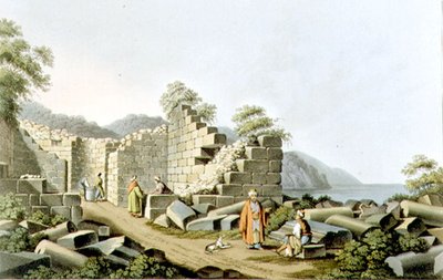Ruinas de un antiguo templo en Samos, lámina 58 de 