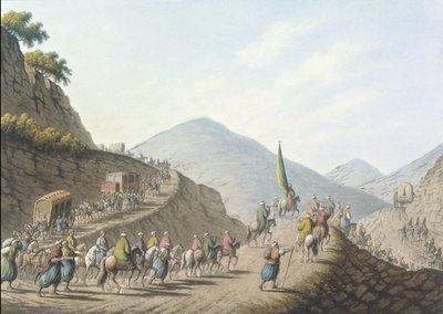 La montaña de los Balcanes, lámina 2, pub. por William Watts de Luigi (after) Mayer