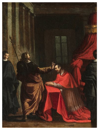 Transepto norte, Altar de San Rocco 1635, 45, Genovesino 1645, Signatura del Cardenal, Pintado en la parte inferior derecha de Luigi Miradori