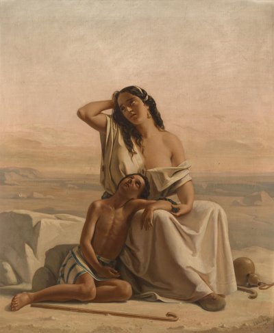 Agar e Ismael en el desierto de Luigi Alois Gillarduzzi