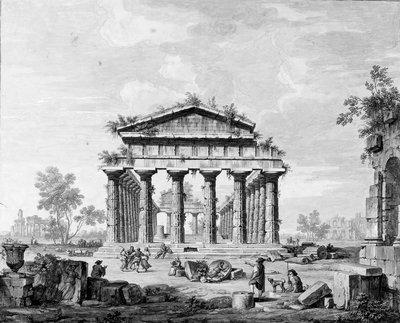 El templo de Juno en Paestum de Luigi Balugani