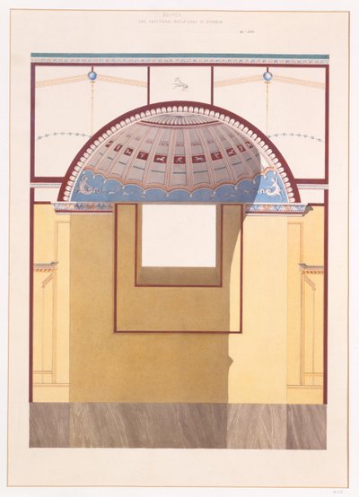 Nicho en el tepidarium, Casa de Diomedes, Pompeya, 1897 de Luigi Bazzani