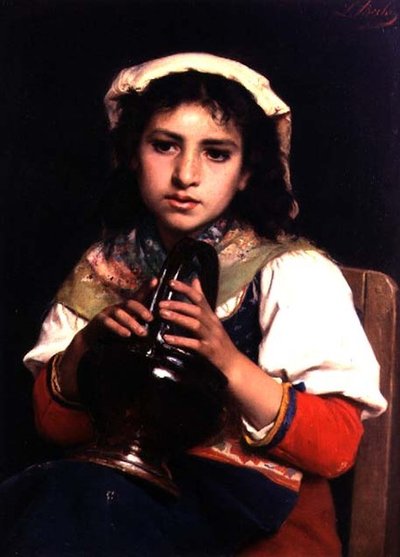 Niña con una jarra de Luigi Bechi
