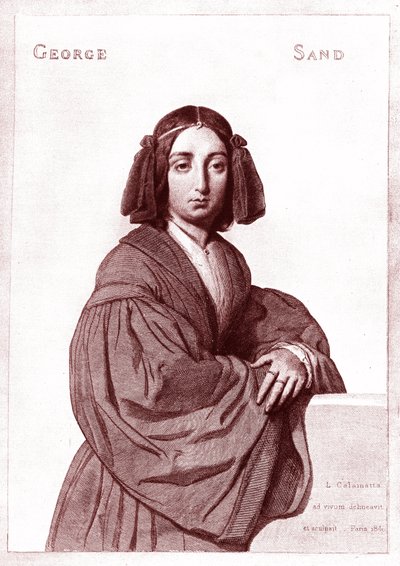 George SAND (1804-1876) de Luigi Calamatta