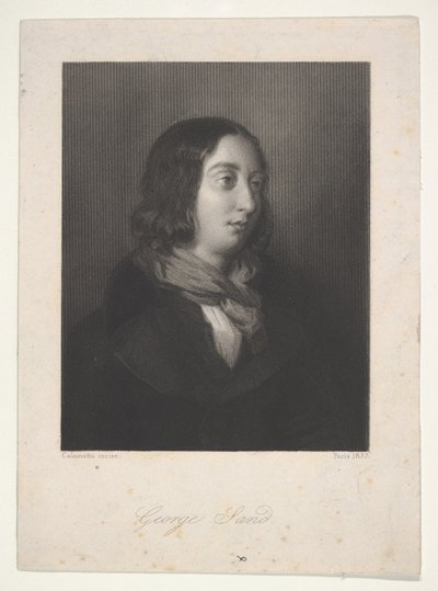 Retrato de George Sand de Luigi Calamatta
