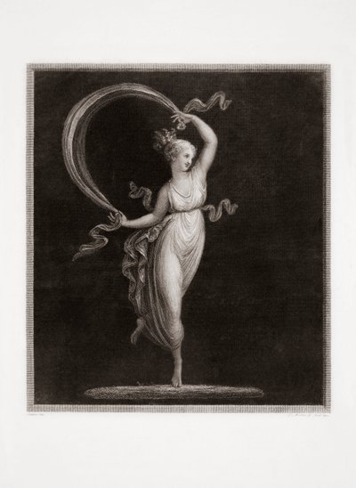 Bailando. Grabado de Luigi Cunego. Diseño de Antonio Canova. de Luigi Cunego