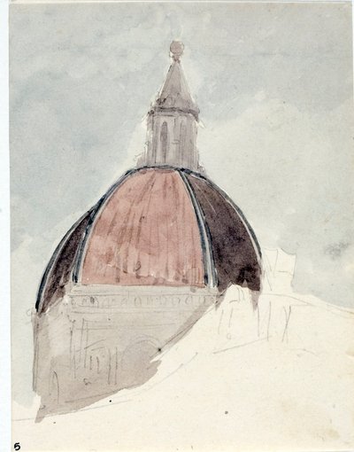 Cúpula de la Iglesia Santa Maria del Fiore, Florencia (Acuarela) de Luigi Garibbo