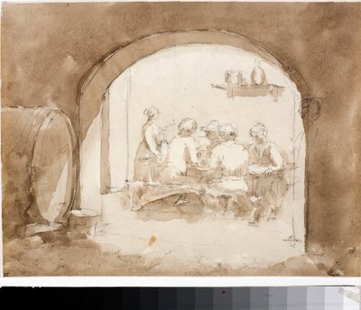 Interior de una posada de Luigi Garibbo