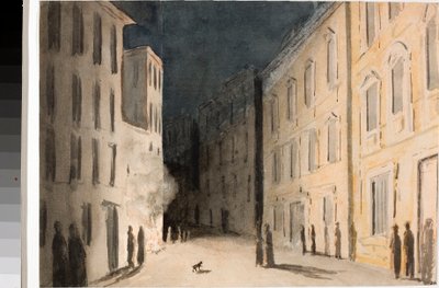 Perspectiva de la Strada Nuovissima en Génova de Luigi Garibbo