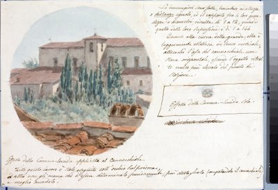 Vista telescópica de la iglesia de San Salvatore al monte cerca de Florencia de Luigi Garibbo