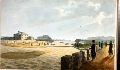 Vista del puente Pila en Génova de Luigi Garibbo