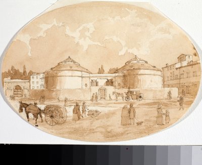 Vista de la plaza Porta al Prato en Florencia de Luigi Garibbo