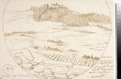 Vista del monte Senario cerca de Florencia de Luigi Garibbo