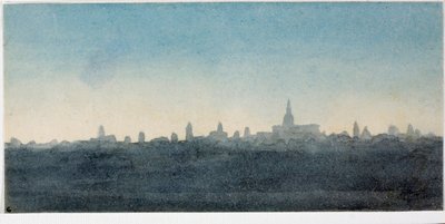 Vista de la ciudad de Florencia, perfil de casas y monumentos de Luigi Garibbo