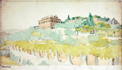 Vista de la villa del Marqués Gian Carlo di Negro conocida como Villetta Di Negro en Génova de Luigi Garibbo