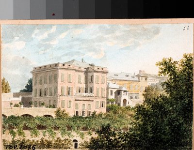 Vista de la villa Cambasio, Génova de Luigi Garibbo