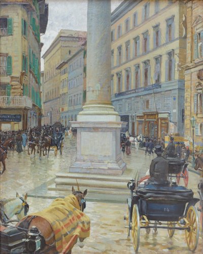 Florencia Piazza S. Trinita de Luigi Gioli