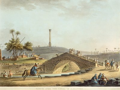 Puente sobre el canal en Alejandría de Luigi Mayer